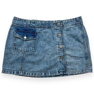 BDG Urban Outfitters Denim Mini Wrap Skirt